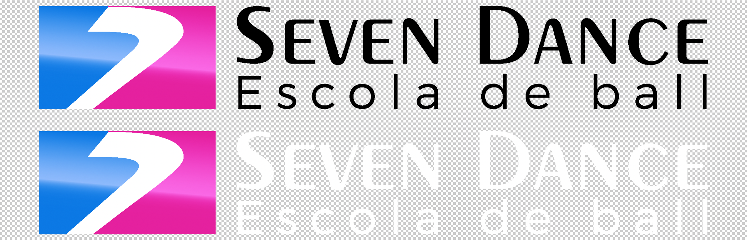 Logo horizontal Seven Dance escuela de baile